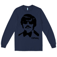 Navy tony clifton Long Sleeve Tee - linhVisuals