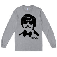 Heather Grey tony clifton Long Sleeve Tee - linhVisuals