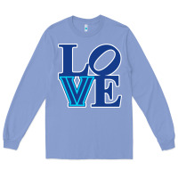 Colony Blue villanova love Long Sleeve Tee - linhVisuals