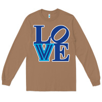 Toasted Coconut villanova love Long Sleeve Tee - linhVisuals