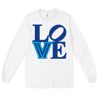 White villanova love Long Sleeve Tee - linhVisuals