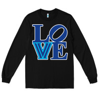 Black villanova love Long Sleeve Tee - linhVisuals