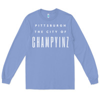 Colony Blue pittsburgh city of champyinz steel city Long Sleeve Tee - linhVisuals
