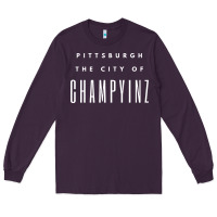 Plum pittsburgh city of champyinz steel city Long Sleeve Tee - linhVisuals
