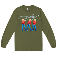Army Green dolly musician Long Sleeve Tee - linhVisuals