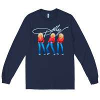 Navy dolly musician Long Sleeve Tee - linhVisuals