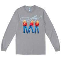 Heather Grey dolly musician Long Sleeve Tee - linhVisuals