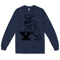 Navy yale vintage Long Sleeve Tee - linhVisuals