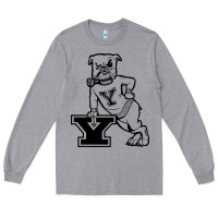 Heather Grey yale vintage Long Sleeve Tee - linhVisuals
