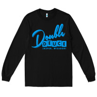 Black double deuce bar Long Sleeve Tee - linhVisuals