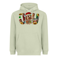 Matcha Cockapoo Christmas Joy Heavyweight Hoodie - RanaPortraitStore