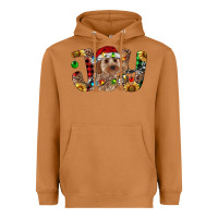 Meerkat Cockapoo Christmas Joy Heavyweight Hoodie - RanaPortraitStore