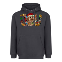 Smoke Cockapoo Christmas Joy Heavyweight Hoodie - RanaPortraitStore