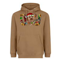 Toasted Coconut Cockapoo Christmas Joy Heavyweight Hoodie - RanaPortraitStore