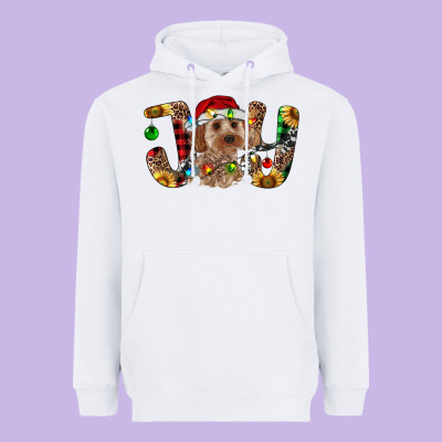 Cockapoo Christmas Joy Heavyweight Hoodie Designed By Ranaportraitstore