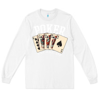 White poker all in royal flush lucky casino Long Sleeve Tee - linhVisuals