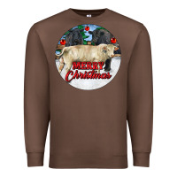 Chestnut Merry Christmas Charolais Bull Premium Sweatshirt - RanaPortraitStore