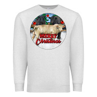 Oatmeal Heather Merry Christmas Charolais Bull Premium Sweatshirt - RanaPortraitStore