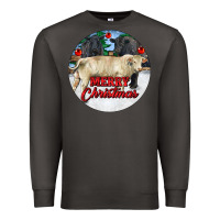 Smoke Merry Christmas Charolais Bull Premium Sweatshirt - RanaPortraitStore