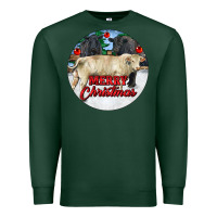 Sports Green Merry Christmas Charolais Bull Premium Sweatshirt - RanaPortraitStore