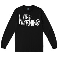 Black THE WARNING Long Sleeve Tee - linhVisuals