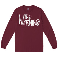Burgundy THE WARNING Long Sleeve Tee - linhVisuals