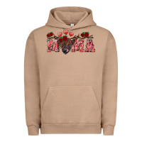 Pigment Burro valentine's day mama black highland cow Urban Hoodie - RanaPortraitStore