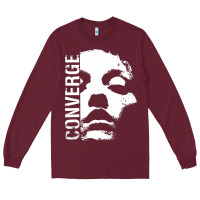 Burgundy converge Long Sleeve Tee - linhVisuals