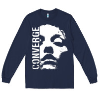 Navy converge Long Sleeve Tee - linhVisuals