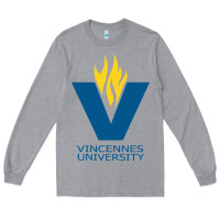 Heather Grey university of vincennes Long Sleeve Tee - linhVisuals