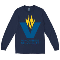 Navy university of vincennes Long Sleeve Tee - linhVisuals