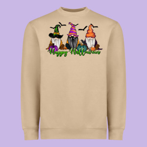 Happy Halloween Gnome Pumpkin Heavyweight Sweatshirt Designed By Ranaportraitstore