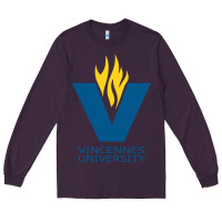 Plum university of vincennes Long Sleeve Tee - linhVisuals