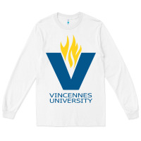 White university of vincennes Long Sleeve Tee - linhVisuals
