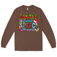 Chestnut festive speech therapist tribute Long Sleeve Tee - CowhideDigitalArt