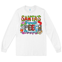 White festive speech therapist tribute Long Sleeve Tee - CowhideDigitalArt
