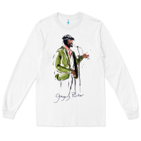 White gregory porter jazz music Long Sleeve Tee - linhVisuals