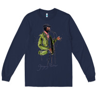 Navy gregory porter jazz music Long Sleeve Tee - linhVisuals