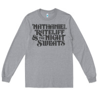 Heather Grey nathaniel rateliff müsïc Long Sleeve Tee - linhVisuals