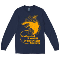 Navy nathaniel rateliff müsïc Long Sleeve Tee - linhVisuals