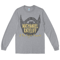 Heather Grey nathaniel rateliff müsïc Long Sleeve Tee - linhVisuals