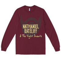 Burgundy nathaniel rateliff müsïc Long Sleeve Tee - linhVisuals