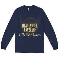 Navy nathaniel rateliff müsïc Long Sleeve Tee - linhVisuals