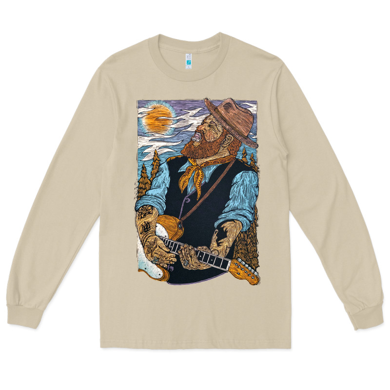 Nathaniel Rateliff Müsïc Long Sleeve Tee by linhVisuals | Teevron