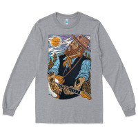 Heather Grey nathaniel rateliff müsïc Long Sleeve Tee - linhVisuals