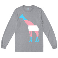Heather Grey transgender flag ftm mtf trans pride Long Sleeve Tee - linhVisuals