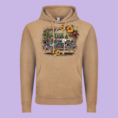 Blessed Nurse Vintage Hoodie Designed By Sublimationcraftshop