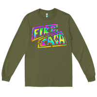Army Green fire saga music Long Sleeve Tee - linhVisuals