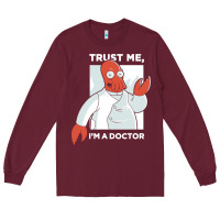 Burgundy doctor zoidberg who Long Sleeve Tee - linhVisuals