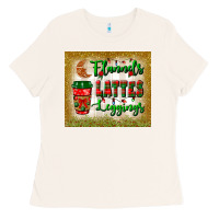 Bone flannels lattes leggings tumbler Ladies Tee - BundleAndBundleShop